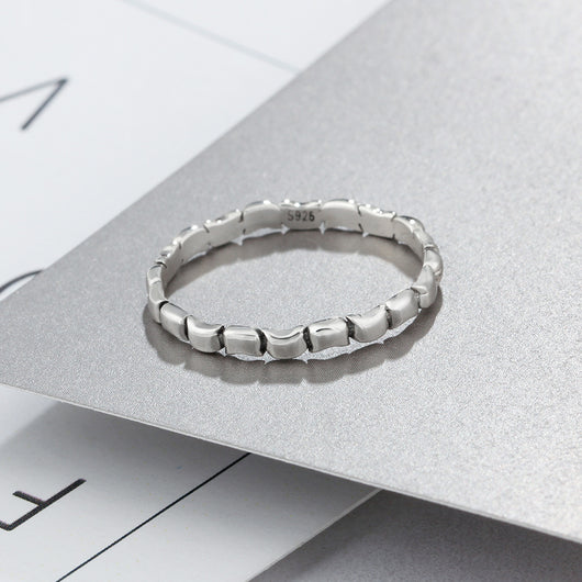 Anillo de Plata Esterlina con Bambú Fino - Image 4