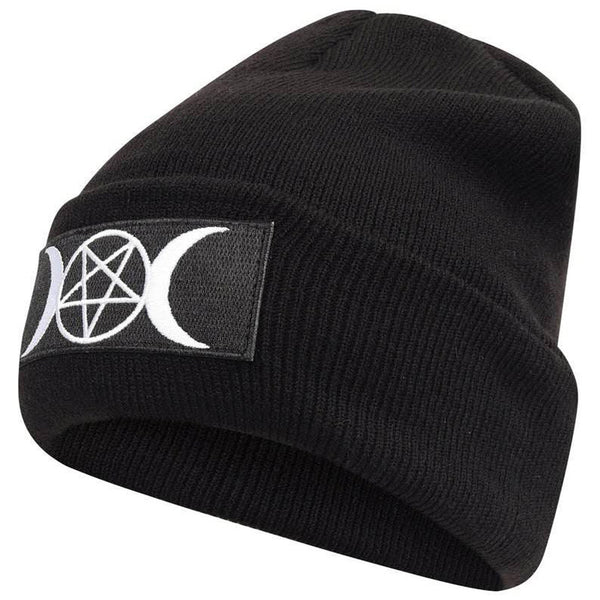 Gorro Gótico de Punto con Bordado Estilo Europeo y Estadounidense - Image 9