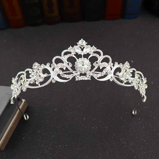 Corona de Novia con Diamantes de Imitación - Diadema para Vestido de Boda - Image 5