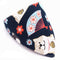 Saliva Toalla Perro Japanese Saliva Triangle Scarf Navy 01 L