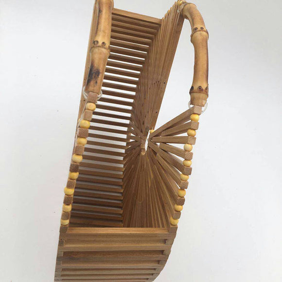 Bolsa de Ratán y Bambú para Mujer