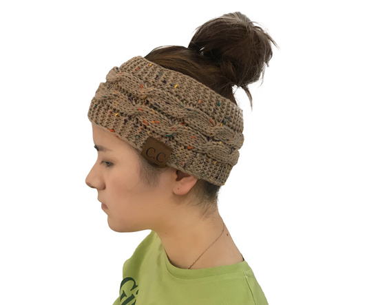 Gorro Tejido Invierno para Mujer con Agujero para Coleta - Beanie Cálido de Punto Trenzado - Image 13