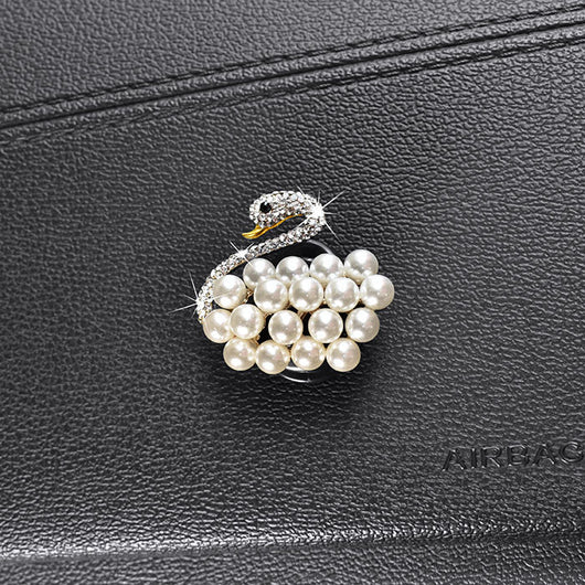 Gancho Decorativo Cisne Diamante para Interior de Auto - Image 8