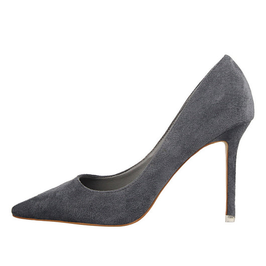 Tacones Stiletto Puntiagudos en Gamuza para Fiestas - Image 5