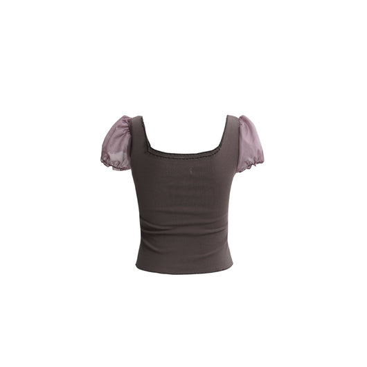 Blusa Cuadrada Y2g Hot Girl con Cuello Camisero y Estampado de Conejo - Image 4