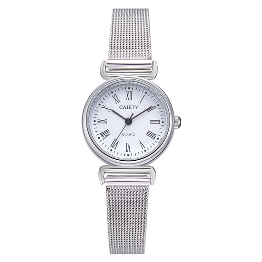 Reloj de Cuarzo con Numerales Romanos Elegante