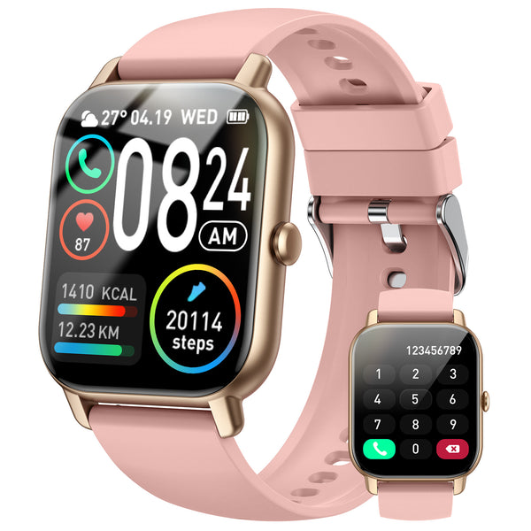 Reloj Inteligente con Llamadas Bluetooth, Monitor Cardíaco y Presión Arterial