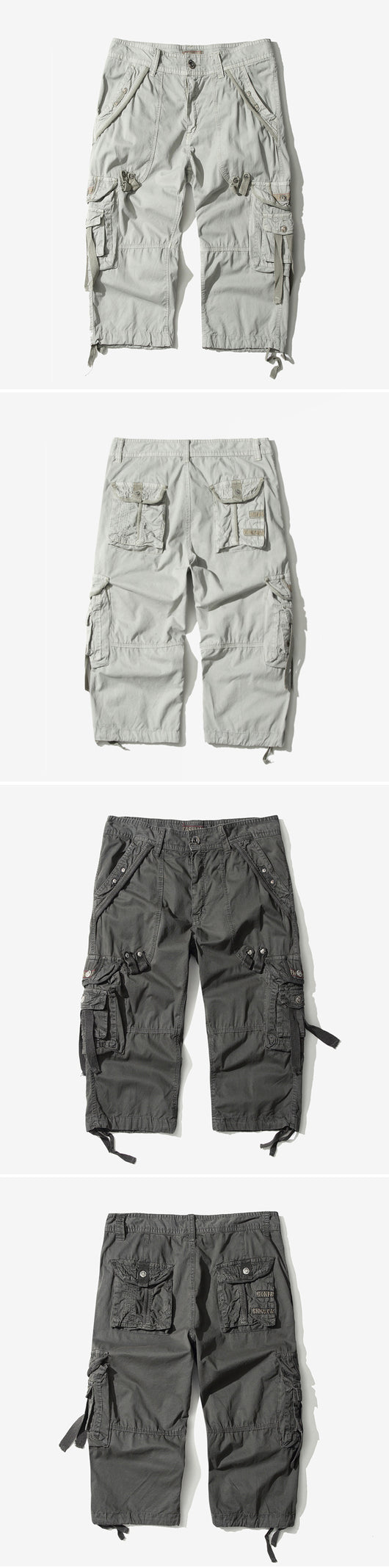 Pantalones Cortos Cargo con Múltiples Bolsillos para Playa - Image 17