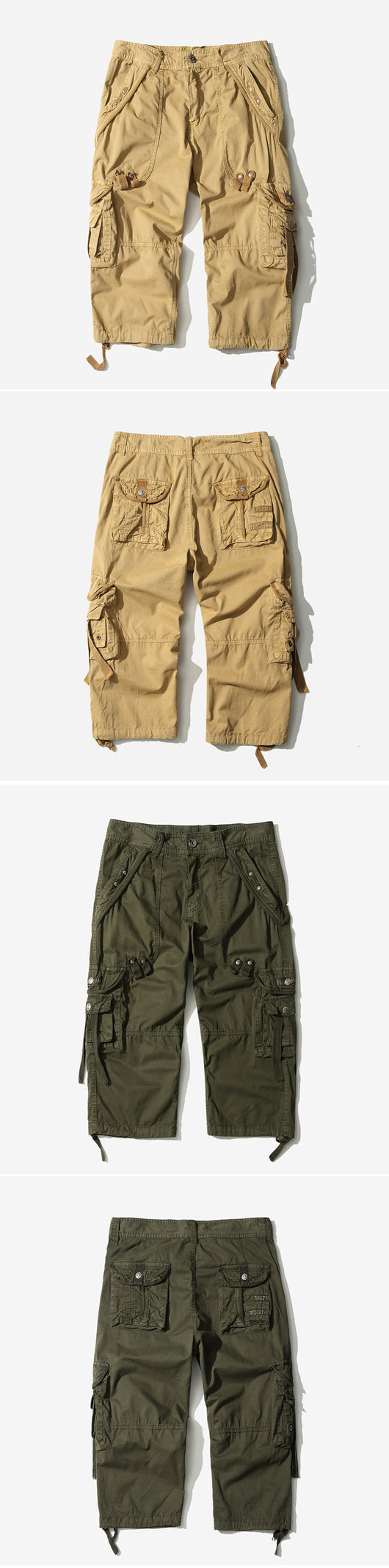 Pantalones Cortos Cargo con Múltiples Bolsillos para Playa - Image 23