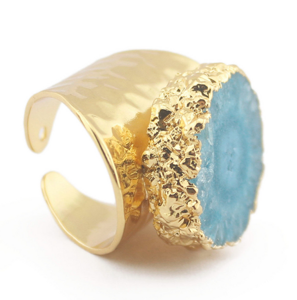 Anillos Ajustables con Piedra Druzy Yauvana - Image 11