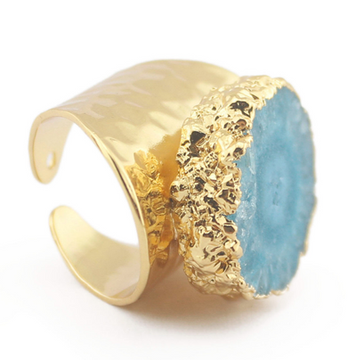 Anillos Ajustables con Piedra Druzy Yauvana - Image 11