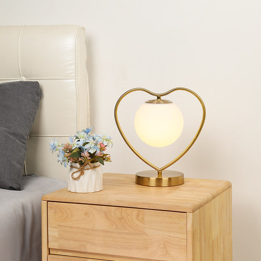 Lámpara de Mesita de Noche en Cobre - Diseño Minimalista y Moderno
