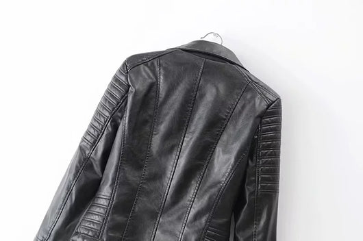 Chaqueta de Cuero para Motocicleta Mujer - Image 4