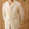 Camisa de Cuello Cubano Hueco de Algodón Manga Larga
