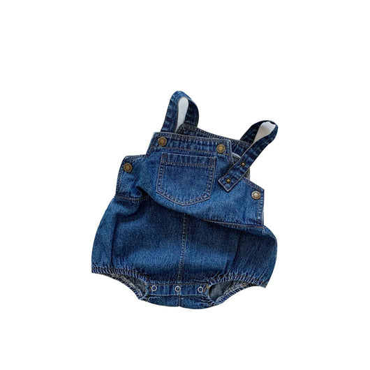 Mono Jumpsuit para Bebé en Denim de Algodón con Detalle Triangular - Image 5
