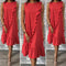 Vestido Liso con Volantes Elegante