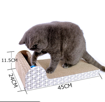Rascador Corrugado para Gatos - Afilador de Garras