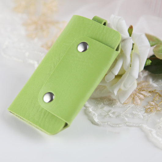 Estuche para llaves de cuero con botones de color - Image 18