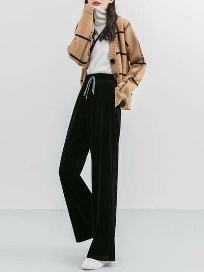 Pantalones de Pana Ancho Elegante - Image 12