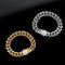 Pulsera Cubana de Acero Titanio con Cierre Miami Resistente