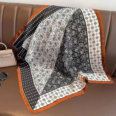 Pañuelo de Seda Protección Solar - Cuello Versátil y Sujetador de Cabello - Image 71