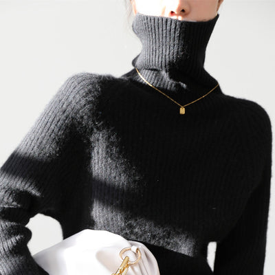 Suéter de Lana Holgado para Mujer Talla Grande - Otoño