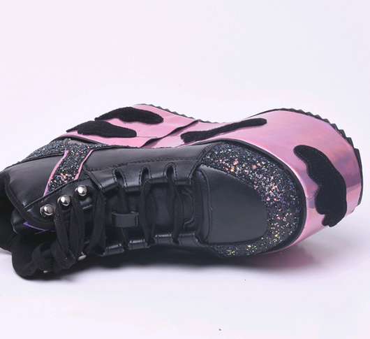 Zapatos Plataforma con Lentejuelas Negras - Estilo Cloud YRU - Image 6