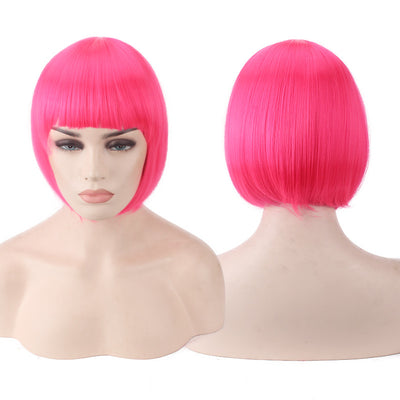 Peluca Cosplay Bob Corto - Estilo Versátil y Transformación Instantánea