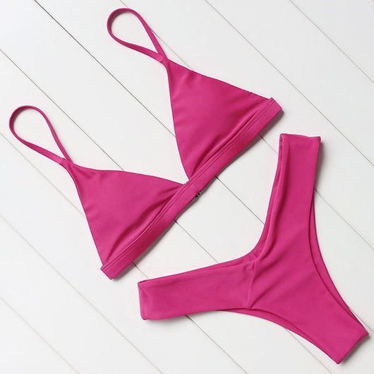 Bikini Push Up Rojo - Traje de Baño Realzador para Mujer - Image 30