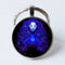 Twelve Constellation 25mm Time Gem Metal Keychain Virgo