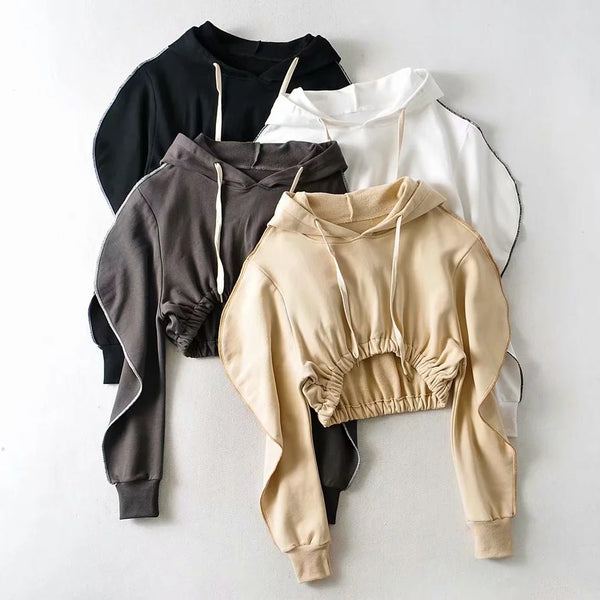Sudadera con Capucha y Cordones Ajustables