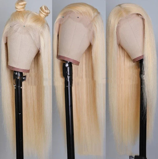 Peluca Larga Recta Dorado Claro - Cabello Sedoso Natural - Image 3