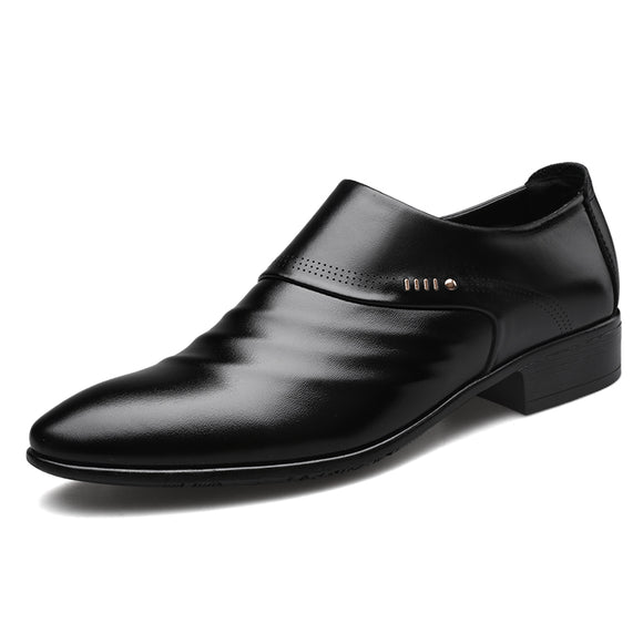 Zapatos de Cuero Puntiagudos Casuales