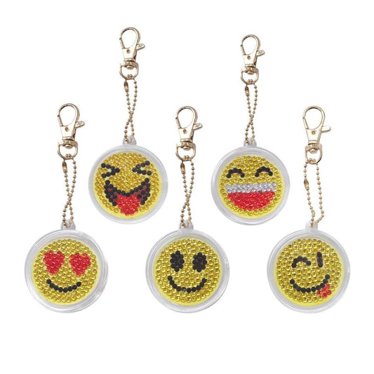 Llavero Diamante Pintura DIY Emoticono