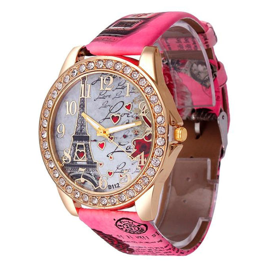 Reloj de Pulsera Vintage París Torre Eiffel para Mujer - Cuarzo Casual - Image 4