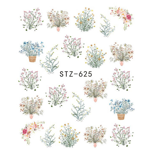 Calcomanías de Uñas Mariposas y Flores - Transfers de Agua para Decoración de Manicura - Image 17