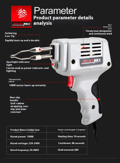 Pistola de Soldadura de Alta Potencia con Cabezal Térmico Interno - Kit Profesional - Image 17