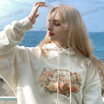 Sudadera Retro con Capucha y Manga Larga Delgada para Mujer - Image 10