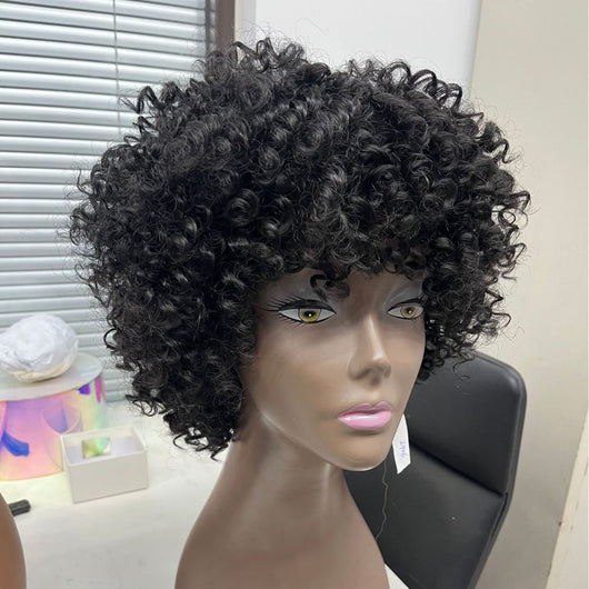 Peluca Sintética Ondulada para Mujer - Cobertura Completa de Cabello Rizado - Image 3