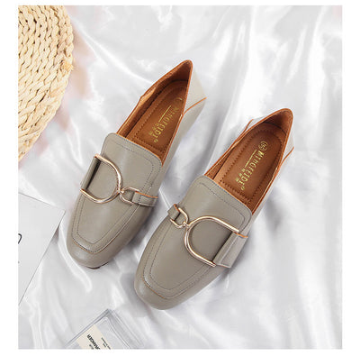 Zapatos de Cuero Británicos Clásicos con Punta Cuadrada y Suela Blanda - Image 12