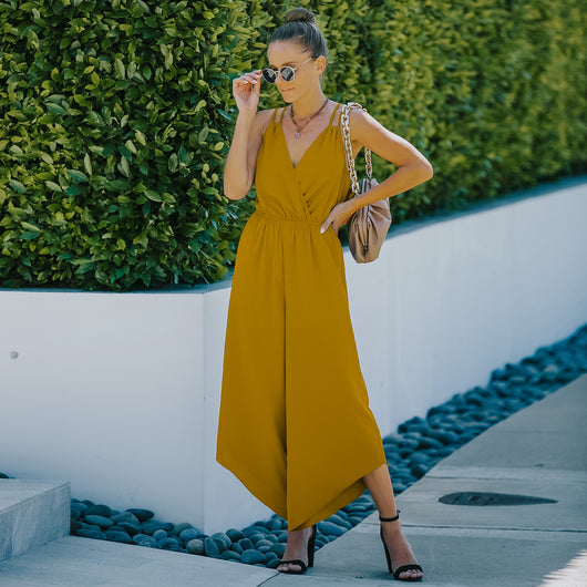 Jumpsuit Deportivo de Color Liso Estilo Europeo y Americano - Image 15