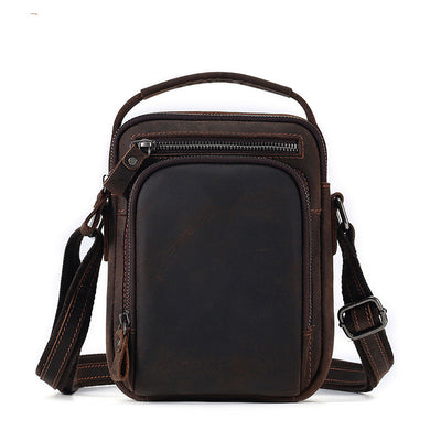Bolsa Mensajero de Cuero Vintage para Hombre - Image 5