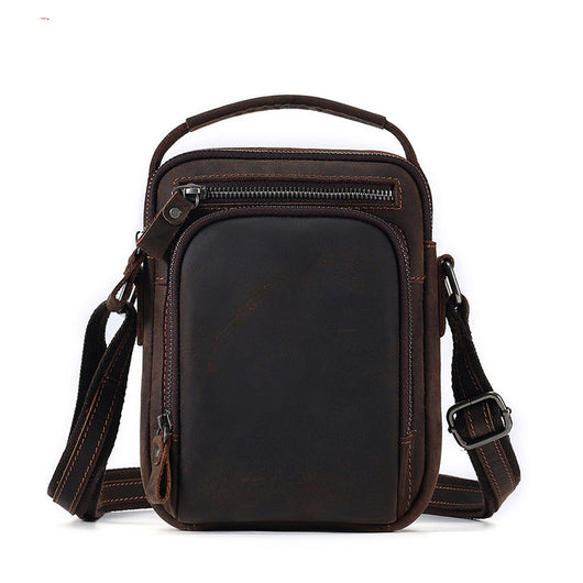 Bolsa Mensajero de Cuero Vintage para Hombre - Image 5