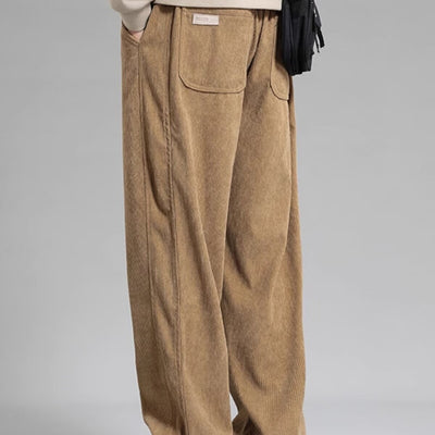 Pantalones Casuales Hombre Otoño Invierno - Corte Recto Pierna Ancha Moda Urbana - Image 17