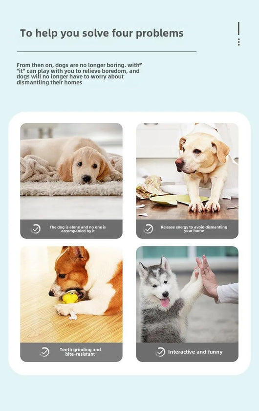 Juguete Interactivo para Perros con Sonido - Peluche Resistente para Aliviar Aburrimiento - Image 9