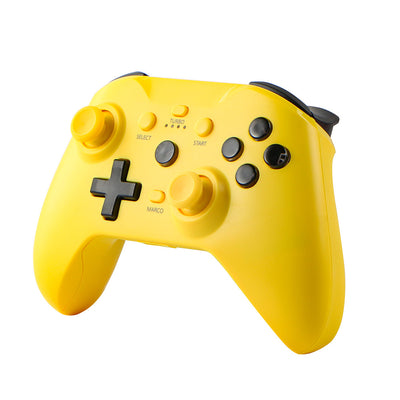 Blue Bluetooth wireless game controller with black joysticks and buttons for Android, iOS, PC, and Switch. - Image 11