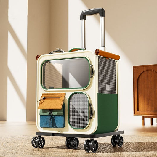 Transportín para Gatos Tipo Mochila con Capacidad Ampliada