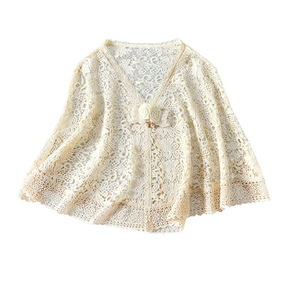 Cárdigan Vintage de Encaje Elegante para Bodas - Image 3