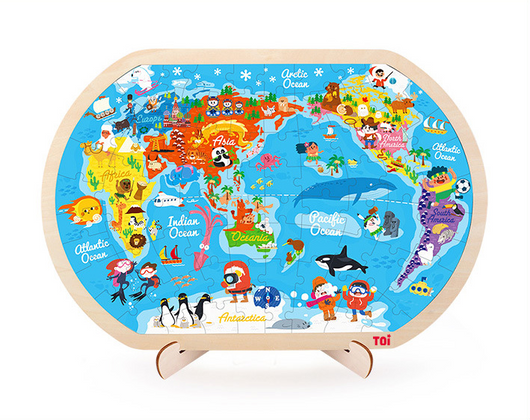 Rompecabezas Mapa Mundi en Madera - Image 10