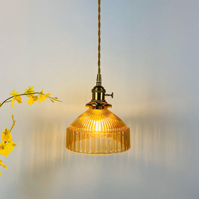 Lámpara Colgante Nórdica Retro con Cristal y Latón - Image 18